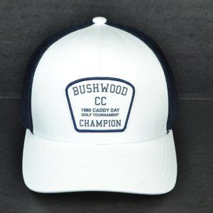 Men’s TravisMathew Bushwood “Presidential Suite”Hat Cap White 1980 Caddy Day 035